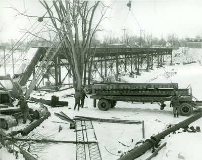 Demolition of Radial Bridge