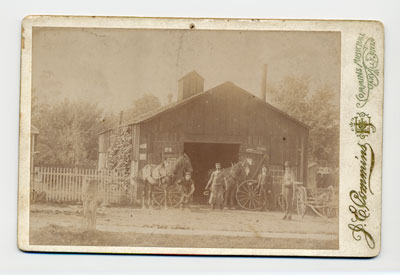 MacDonald's Blacksmith Shop. Courtesy of the Oakville Historical Society