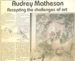 Audrey Matheson: Accepting the challenges of art