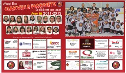 Meet the Oakville Hornets: Good luck with your season Atom BB 2011-2012