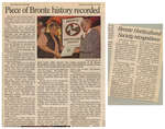 Piece of Bronte history recorded, Oakville Beaver, 13 Dec 2000