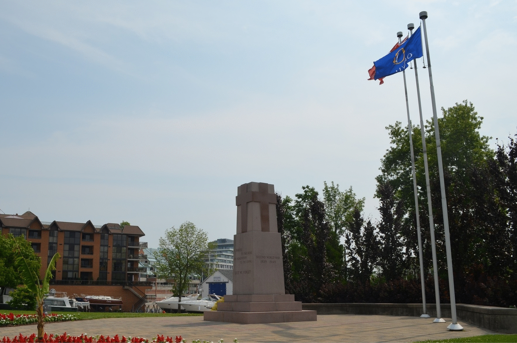 New cenotaph at Chris Vokes Memorial Park (2015)