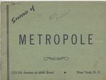 Souvenir of Metropole, New York - cover