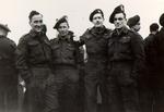 Members of the Lorne Scots 2nd Division of the Royal Canadian Army in Borden, England, 1941.
