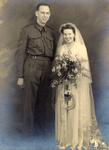 Alvin and Irene Bumby on their wedding day in England, March 16, 1943
