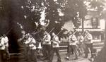 Oakville-Trafalgar Civil Guard parade on Allan Street c. 1943
