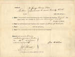 Deed of land, 1874. From Charles Sovereign to Sophia Carrigew.
