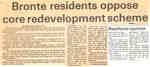 Bronte residents oppose core redevelopment scheme