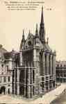La Sainte-Chapelle, Paris (1re arrt). Construite en 1245 sur l'orde de St-Louis par Pierre de Montereau. Restaurée de 1837 á 1867 par Viollet-le-Duc.