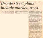 Bronte street plans include market, trees