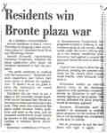 Residents win Bronte Plaza war