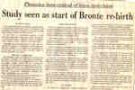 Study seen as start of Bronte re-birth