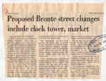 Proposed Bronte street changes include clock tower, market
