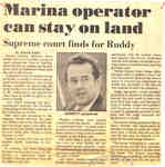 Marina operator can stay on land