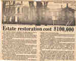 Estate restoration cost $100,000