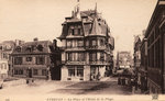 Étretat – La Place et l'Hôtel de la Plage [Étretat – The Square and the Beach Hotel]