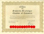 Honorary Member of Oakville-Trafalgar Chamber of Commerce