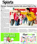 Olympic champion Teaches Kids About Right to Play