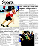 Red Devils ground Hawks in junior volleyball final