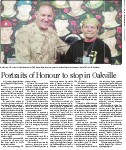 Portraits of Honour to stop in Oakville