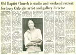 Old Baptist Church is studio and weekend retreat for busy Oakville artist and gallery director