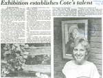 Exhibition establishes Cotes' talent