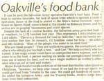 Oakville's food bank
