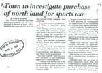 Town to investigate purchase of north land for sports use