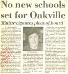 No new school set for Oakville