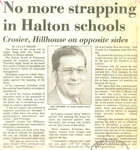 no more strapping in Halton schools