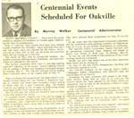 Centennial Events Scheduled For Oakville