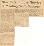 New Oak library service is meeting with success