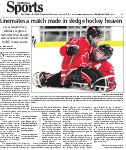 Linemates a match made in sledge hockey heaven