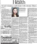 Award-winning youth deals wit chronic illness