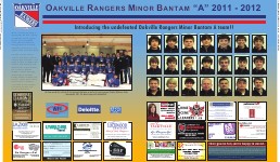 Oakville Rangers Minor Bantam "A" 2011-2012