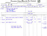 Receipt from 'Canadian Johns-Manville Company Ltd.'