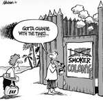 Steve Nease Editorial Cartoons: Smoker Colony