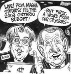 Steve Nease Editorial Cartoons: 2003 Ontario Budget