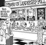 Steve Nease Editorial Cartoons: Phone-In Leadership Poll