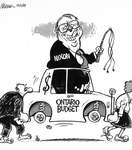 Steve Nease Editorial Cartoons: Ontario Budget 1989