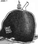 Steve Nease Editorial Cartoons: Cree Struggle Against Great Whale Hydro