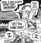 Steve Nease Editorial Cartoons: Stop that Snoring