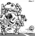 Steve Nease Editorial Cartoons: O.J. Simpson Media Coverage