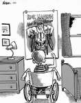 Steve Nease Editorial Cartoons: Rick Hanson the Hero