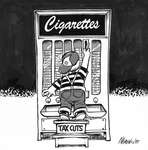 Steve Nease Editorial Cartoons: Cigarettes & Tax Cuts