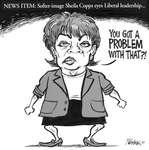 Steve Nease Editorial Cartoons: Sheila Copps' Softer Image