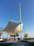 Sail shade structure at Bronte Heritage Park