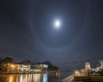 Moon Halo over Oakville Harbour