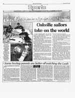 Oakville sailors take on the world