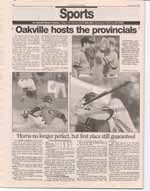 Oakville hosts the provincials